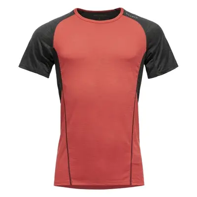 Devold RUNNING MERINO SHIRT MAN Pánské triko, červená, velikost