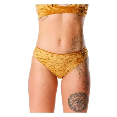 GOLDBEE VELVET SWIMSUIT Dámské plavky, zlatá, velikost