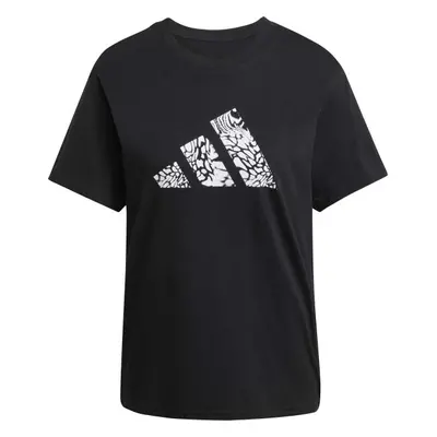 adidas CAMO TEE Dámské triko, černá, velikost