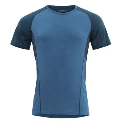 Devold RUNNING MERINO SHIRT MAN Pánské triko, modrá, velikost