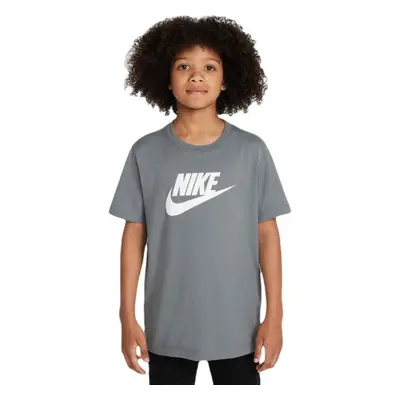 Nike SPORTSWEAR TEE FUTURA Dětské triko, šedá, velikost