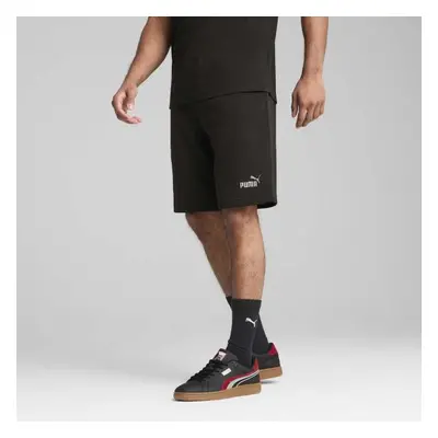 Puma ESSENTIALS COLOR NO LOGO SHORTS Pánské teplákové kraťasy, černá, velikost