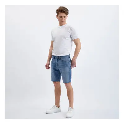 Šortky GAP V-Straight Denim Short River Medium Wash