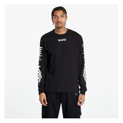 Tričko Karl Kani Small Retro Tribal LS Black