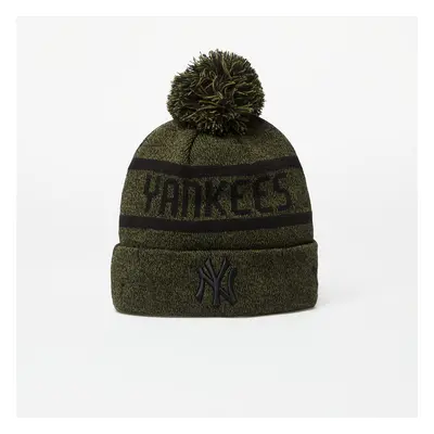 Čepice New Era New York Yankees Jake Bobble Knit Beanie Hat Olive/ Black