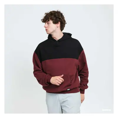 Mikina Urban Classics Upper Block Hoody Red / Black