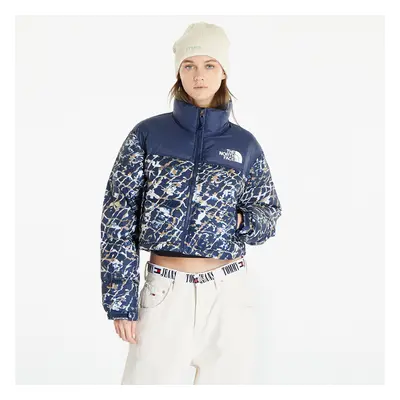 Bunda The North Face Nuptse Short Jacket Dusty Periwinkle Water Distortion Small Print/ Summit N