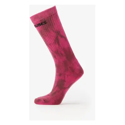 Ponožky PLEASURES Indie Dye Socks Pink