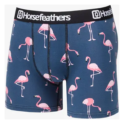 Boxerky Horsefeathers Sidney Boxer Shorts Blue/ Flamingos Print