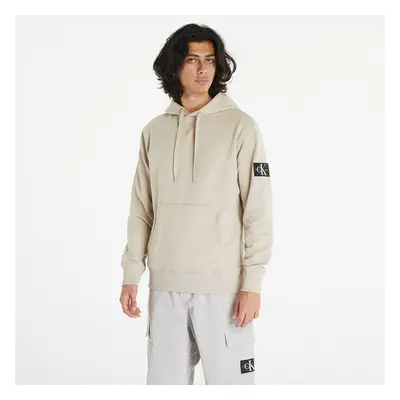 Mikina Calvin Klein Jeans Badge Hoodie Beige