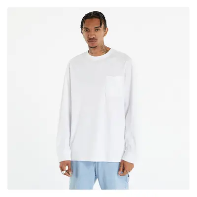 Tričko Urban Classics Heavy Oversized Pocket Longsleeve White