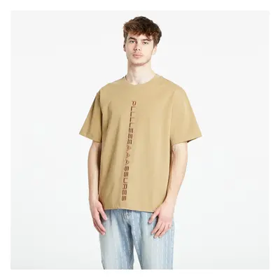 Tričko PLEASURES Drag Heavyweight T-Shirt Beige