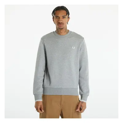 Mikina FRED PERRY Crew Neck Sweatshirt Steel Marl