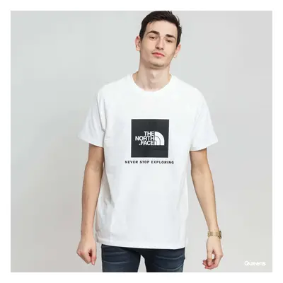 Tričko The North Face SS Rag Red Box Tee White