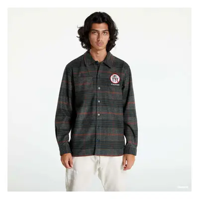 Košile PLEASURES Surfing Flannel Green