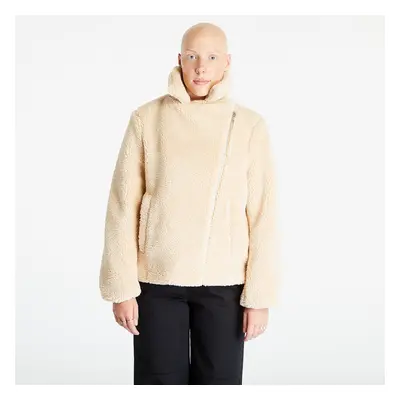 Bunda Urban Classics Ladies Sherpa Biker Jacket Unionbeige