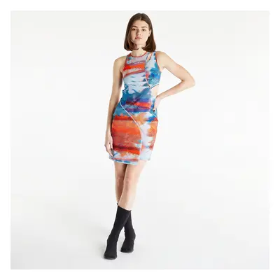 Šaty CALVIN KLEIN JEANS Wrapping Cut Out Dress Multicolour