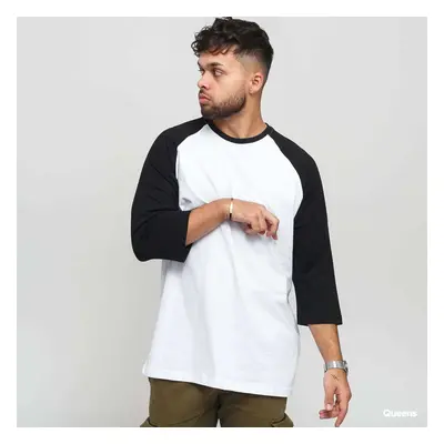 Tričko Urban Classics Contrast 3/4 Sleeve Raglan White/ Black