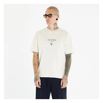 Tričko GUESS Printed Baker Logo Tee Sandy Shore Multi