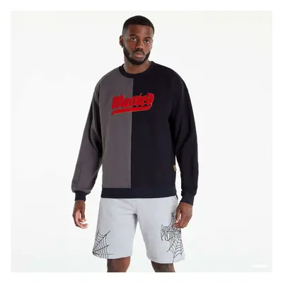 Mikina Wasted Paris Crew Neck Fury Bicolor Dark Grey/ Black