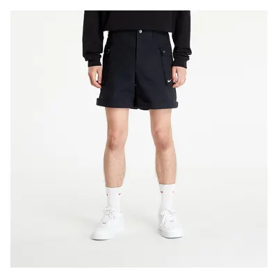 Šortky Nike Life Men's Woven Cargo Shorts Black/ White