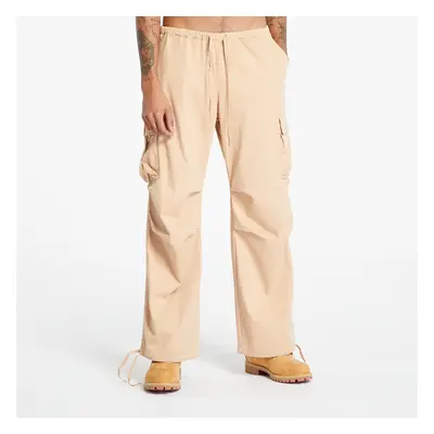 Kalhoty Karl Kani Small Signature Washed Parachute Pants Sand