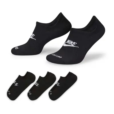 Ponožky Nike Everyday Plus Cushioned Footie Socks Black/ White