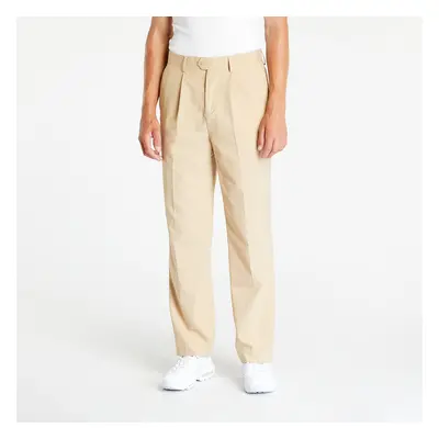 Kalhoty Urban Classics Straight Pleat-Front Trousers Unionbeige