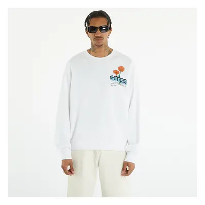 Mikina GUESS Go Earth Day Floral Crewneck Pure White