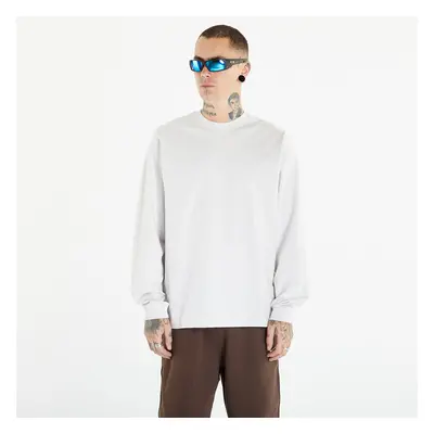 Tričko Nike Solo Swoosh Men's Long Sleeve Tee Birch Heather/ White