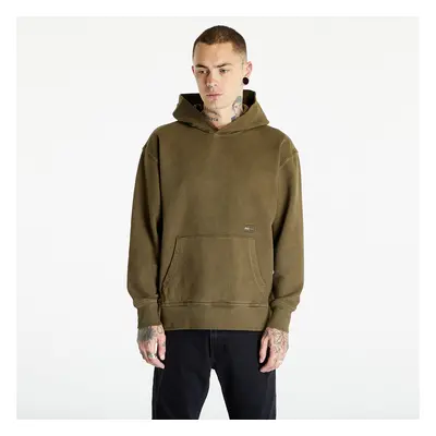 Mikina Tommy Jeans Relaxed Tonal Badge Hoodie Drab Olive Green