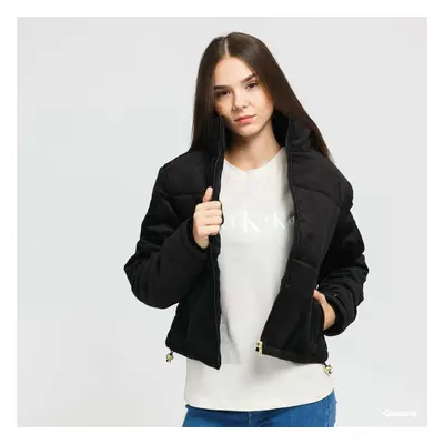 Bunda Urban Classics Ladies Corduroy Puffer Jacket Black