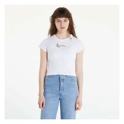 Tričko Karl Kani Small Signature Short Tee White