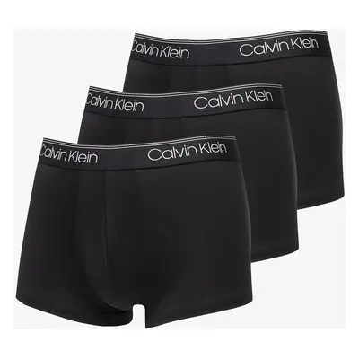 Boxerky Calvin Klein Microfiber Stretch-Low Rise Boxer 3-Pack Black