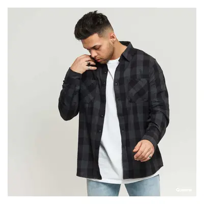 Košile Urban Classics Checked Flanell Shirt Grey / Black