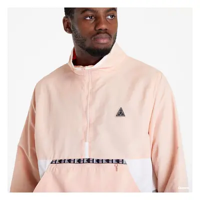 Větrovka HUF Teton 1/4 Zip Anorak Coral Pink