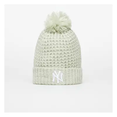 Čepice New Era New Era MLB Wmns Cosy Pom Beanie New York Yankees Blue Tint/ Optic White