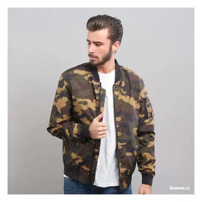 Větrovka Urban Classics Light Camo Bomber Jacket Camo Green