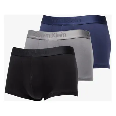 Boxerky Calvin Klein Low Rise Trunk 3-Pack Black/ Blue Shadow/ Grey Sky