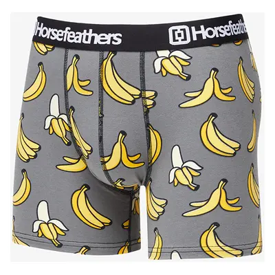 Boxerky Horsefeathers Sidney Boxer Shorts Grey/ Bananas Print