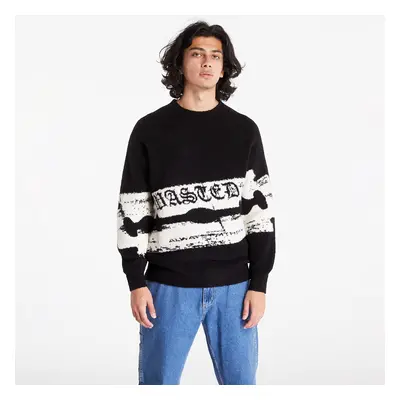 Svetr Wasted Paris Sweater Razor Pilled Black/ White