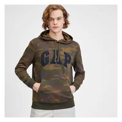 Mikina GAP V-Printed Heritage Logo Po Green Camo