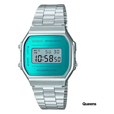 Hodinky Casio A 168WEM-2EF Silver/ Turquoise