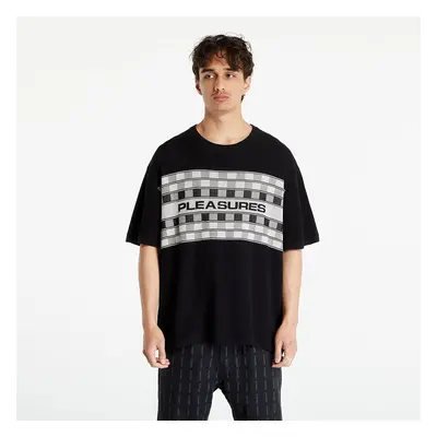 Svetr PLEASURES Check Knit Shirt Black