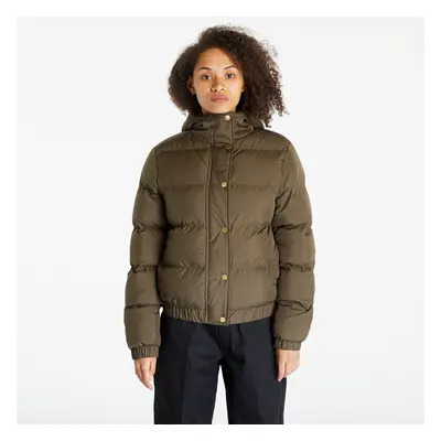 Bunda Urban Classics Ladies Hooded Puffer Jacket Dark Olive