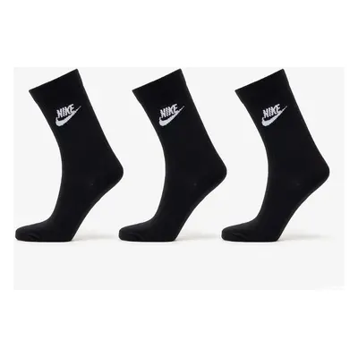 Ponožky Nike NSW Everyday Essential Crew Socks 3-Pack Black/ White