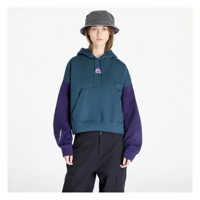 Mikina Nike ACG Therma-FIT Women's "Tuff Knit" Fleece Hoodie Deep Jungle/ Purple Ink/ Summit Whi