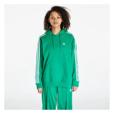 Mikina adidas Originals 3-Stripes Oversized Hoodie Green