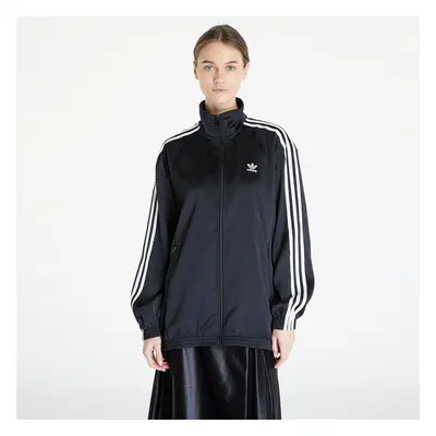 Mikina adidas Loose Satin Track Top Black