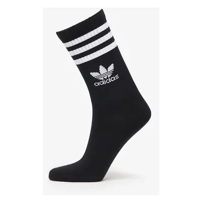 Ponožky adidas Originals Mid Cut Crew Socks 3-Pack White/ Medium Grey Heather/ Black